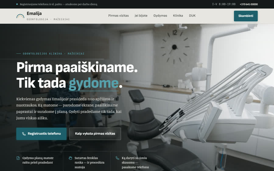 Emalija — Karylo sukurta svetainė