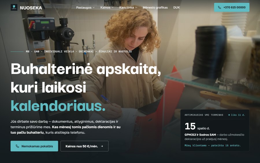 Nuoseka — Karylo sukurta svetainė