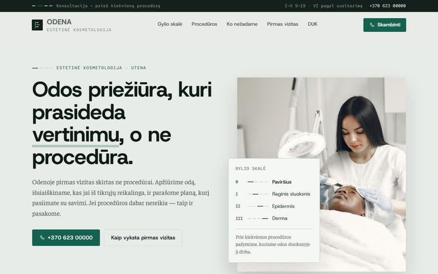 Odena — Karylo sukurta svetainė