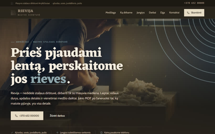 Rievija — Karylo sukurta svetainė