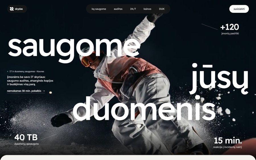 Skydas — Karylo sukurta svetainė