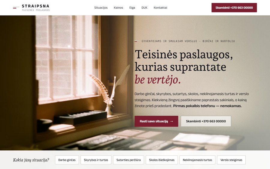 Straipsna — Karylo sukurta svetainė