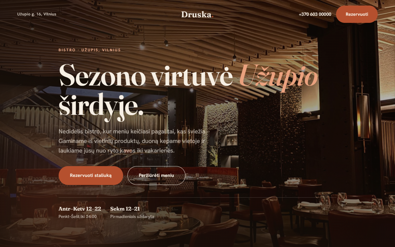 Druska bistro svetainė